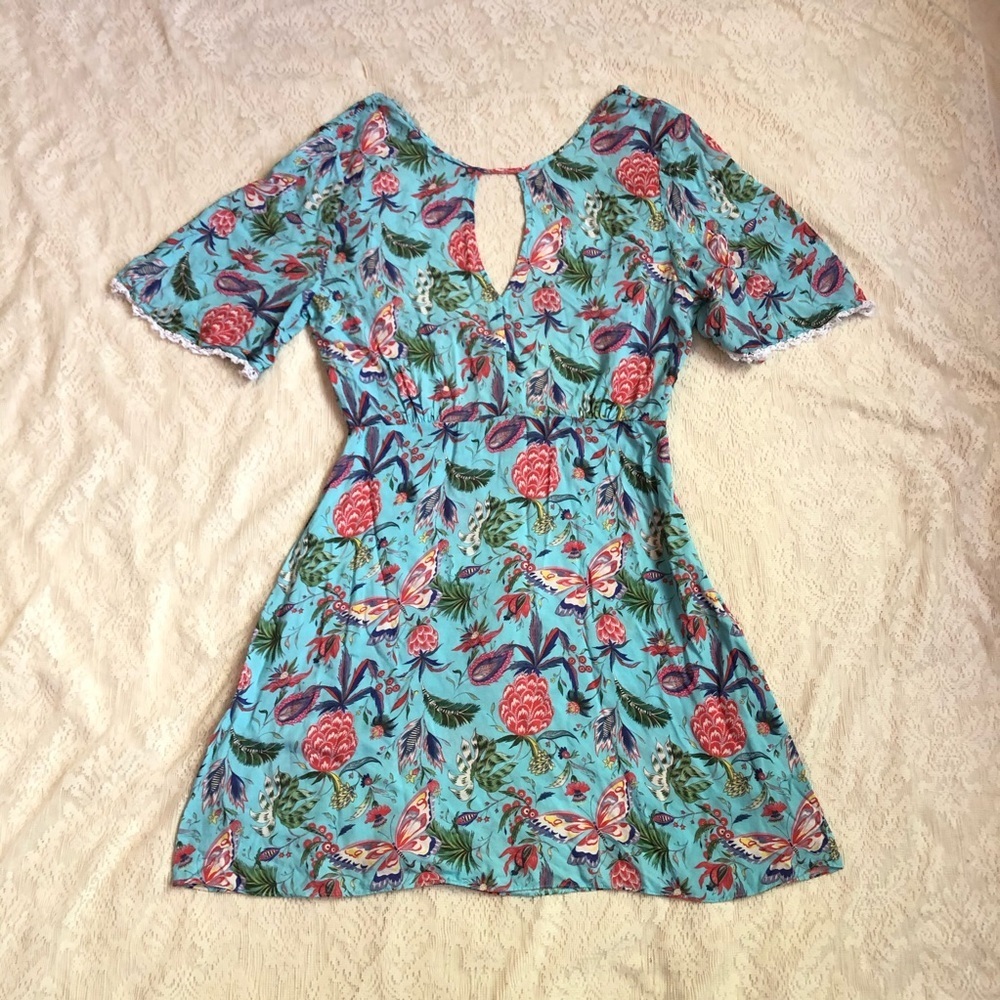 Matthew Williamson Escape floral mini dress